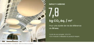 FDES LINA : 7,8 kg CO₂ éq./m² sur 50 ans, cycle de vie A1 à C4 hors module D